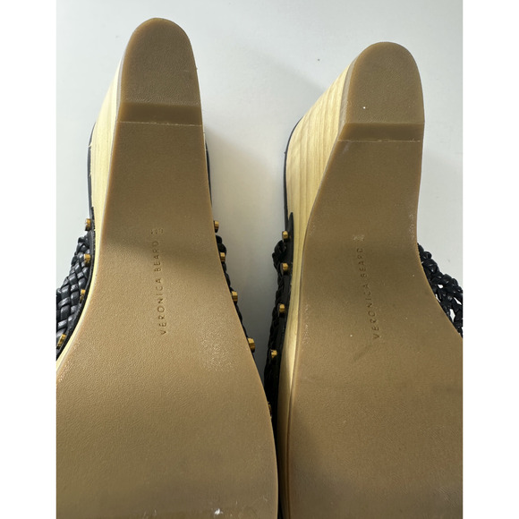 Veronica Beard Hardie Woven Leather Clogs Women's Shoes Size 6M 6 EUC $450 MSRP - Picture 13 of 16